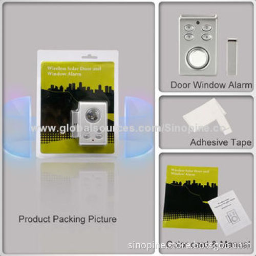 Wireless security door window alarm system